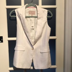 Banana White (2) Double Breasted Vest; Banana NWOT